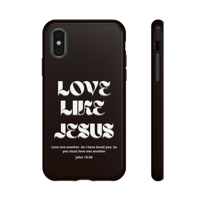 Love Like Jesus dark brown case