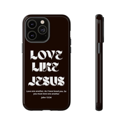 Love Like Jesus dark brown case