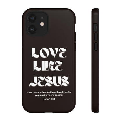 Love Like Jesus dark brown case