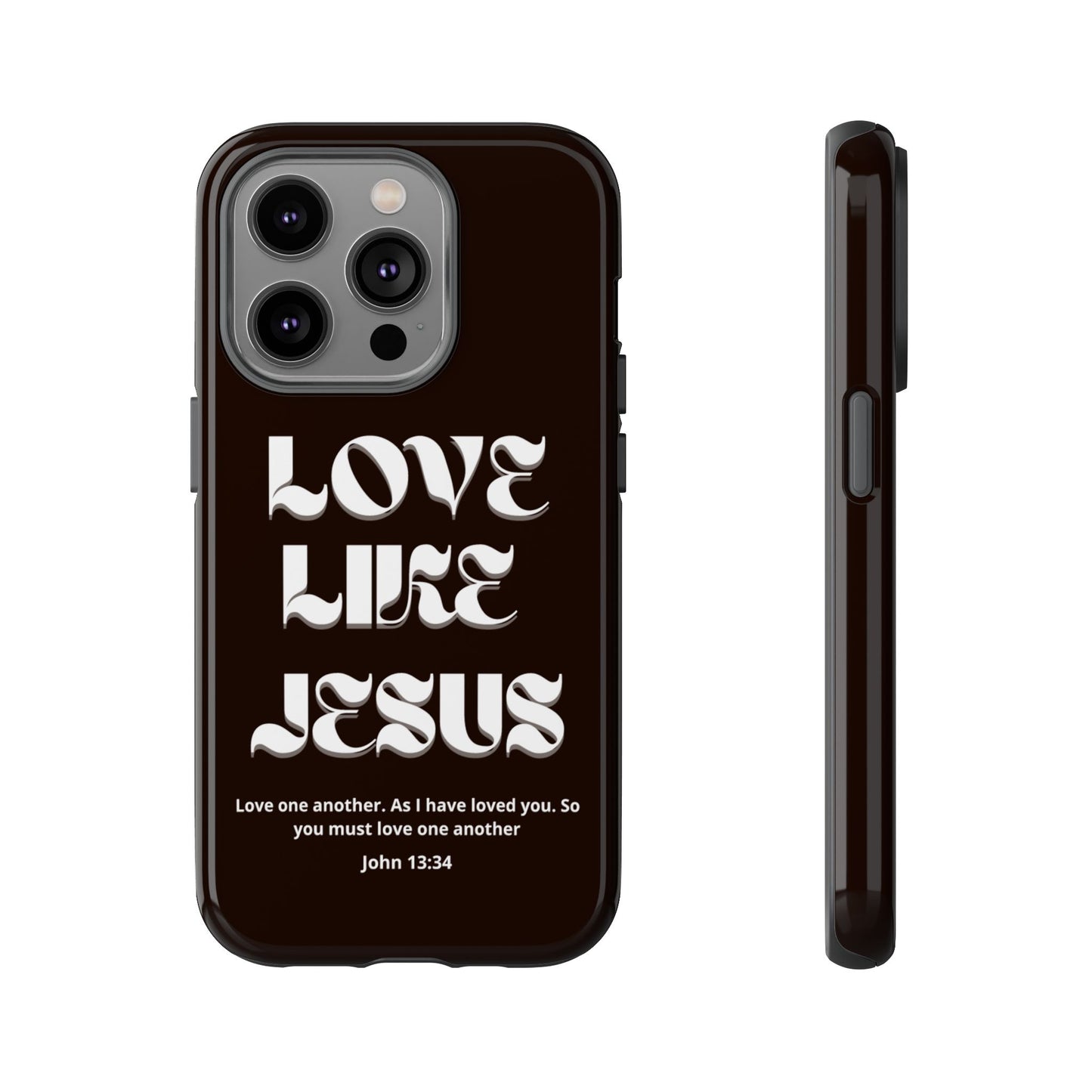 Love Like Jesus dark brown case