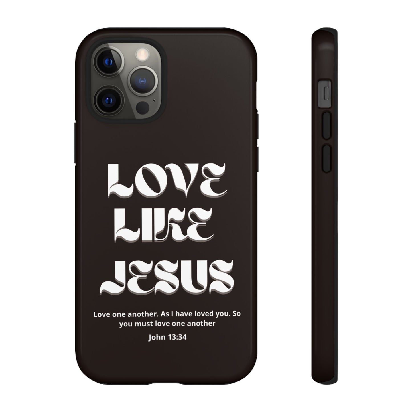 Love Like Jesus dark brown case