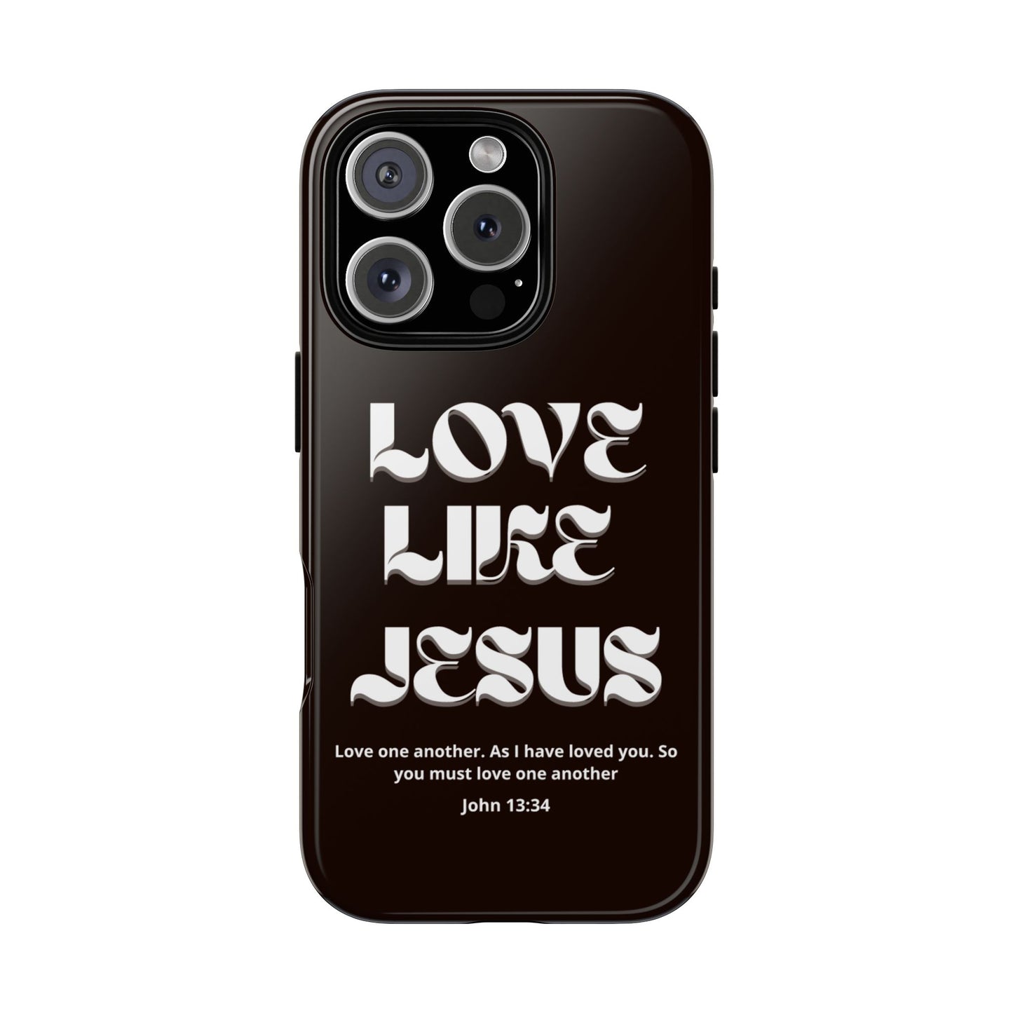 Love Like Jesus dark brown case