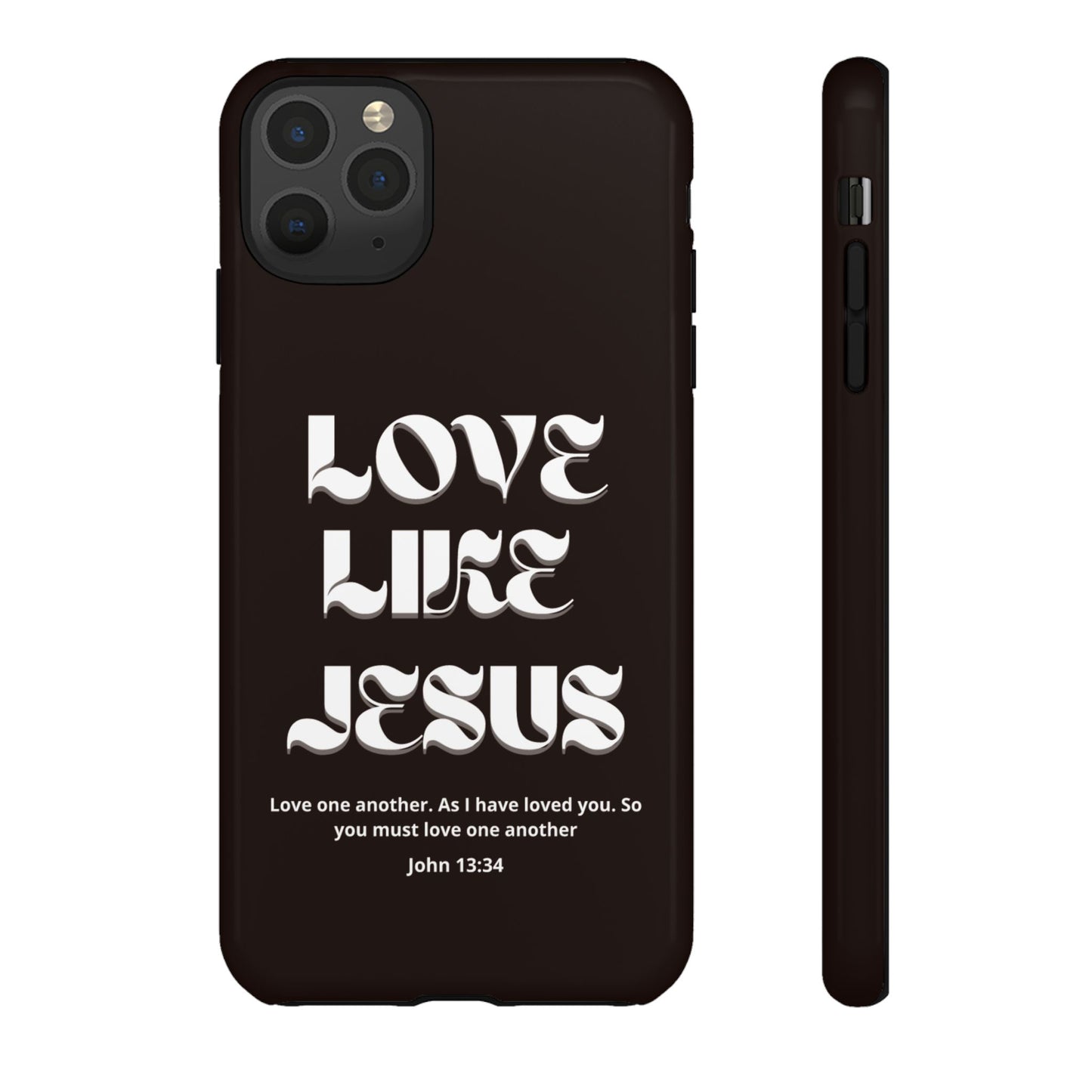 Love Like Jesus dark brown case