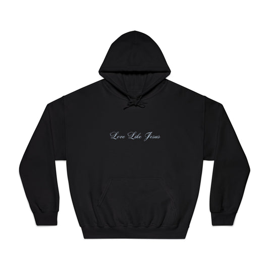 Love Like Jesus Hoodie Blue Text