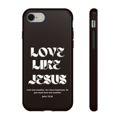 Love Like Jesus dark brown case