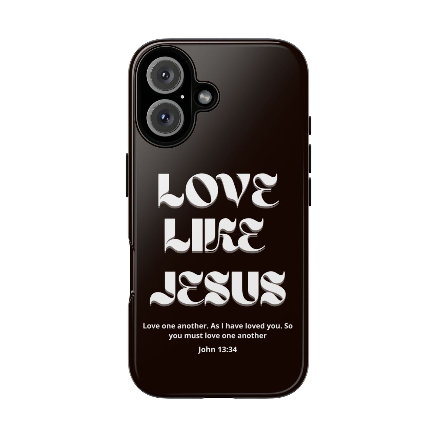 Love Like Jesus dark brown case