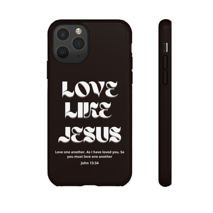 Love Like Jesus dark brown case